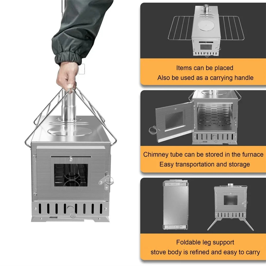 Portable Wood Stove for Outdoors